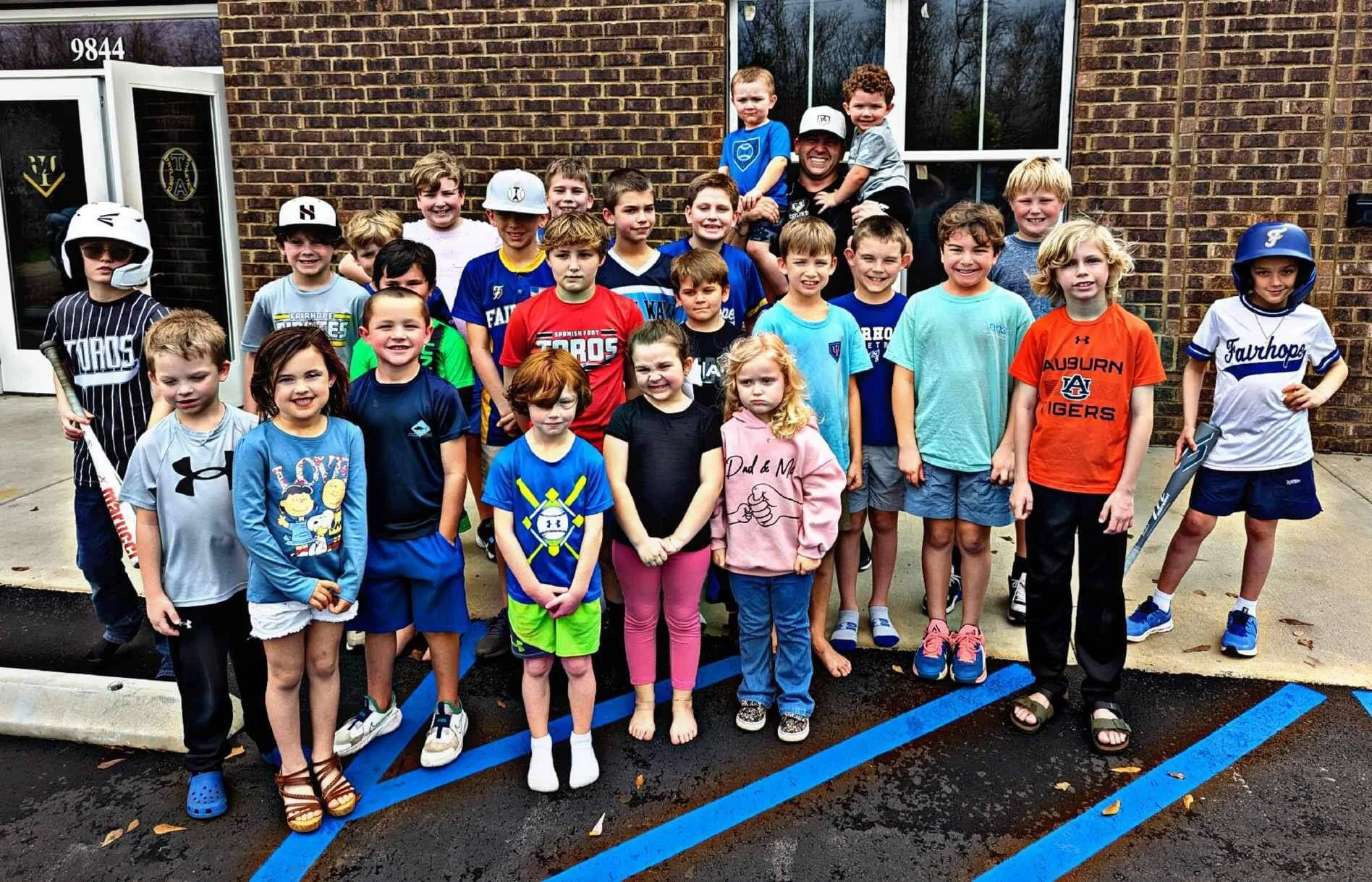 Baseball birthday party at Taylor'd Athletics